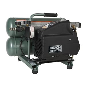 Hitachi EC89 4 Gallon Twin Stack Air Compressor by 