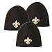 Reebok New Orleans Saints BEANIE Embroidered Knit Beanie: 3-Pack
