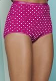 Jessica London Plus Size Stretch cotton knit full brief