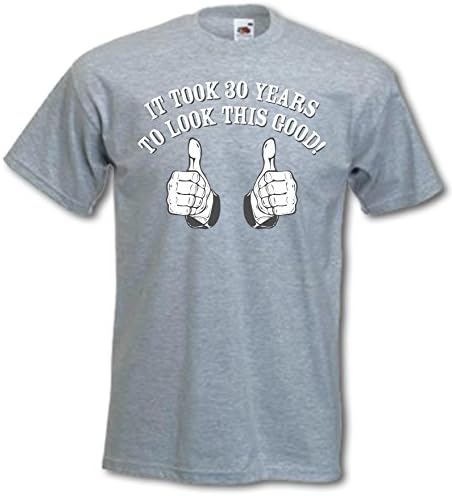 My Generation Gifts - It Took 30 Years To Look This Good!- 30th Birthday Gift / Present T-Shirt Man Heather Grey M