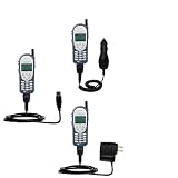 Deluxe Kit for the Motorola i205 includes a USB cable with Car and Wall Charger - Gomadic Brand w/ TipExchange Technology