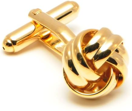 CuffSmart Gold Plated Knot Cufflinks w/ Box