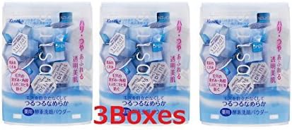 Kanebo Japan suisai Beauty Clear Enzyme Cleansing Powder (32 cubes) 3boxes by Suisai