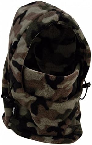 Winter Multi Function 6 in 1 Thermal Fleece Balaclava Winter Hood Face Mask, Camouflage
