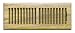 Tools & Hardware : Deluxe 4" x 12" Oak Finish Louvered Plastic Heating Register