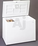 Review Woods  / Woods C1501W3 14.8 cu. ft. Chest Freezer with Manual Defrost, Key-Eject Lock, 1 Plastic Basket, Defrost-Drain and Adjustable Thermostat