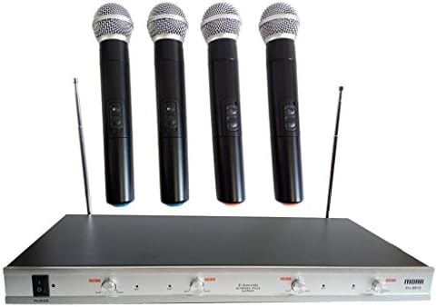 Professional 4 Channel VHF Handheld Wireless Microphone System - Morr Audio