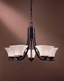Minka Lavery Lights 1815-66 5LT Chandelier - Black Agilis Black Contemporary Indoor Lighting