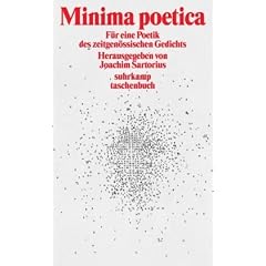 Minima Poetica: F�r eine Poetik des zeitgen�ssischen Gedichts (suhrkamp taschenbuch)