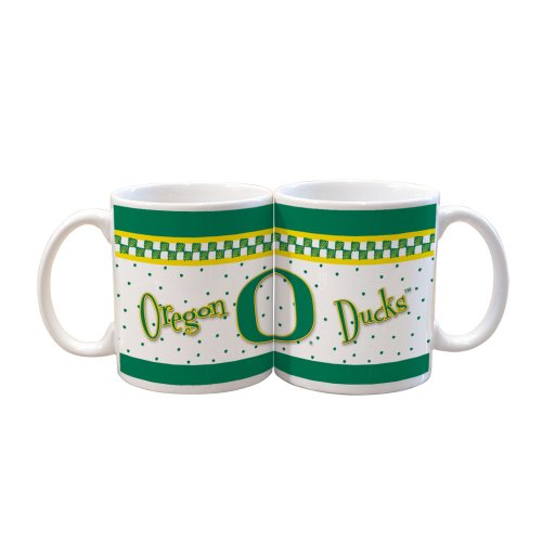 NCAA Oregon Ducks 2 Pack 11oz White Gameday Mug