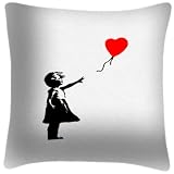 We Love Cushions Balloon Girl Banksy Inspired Cushion