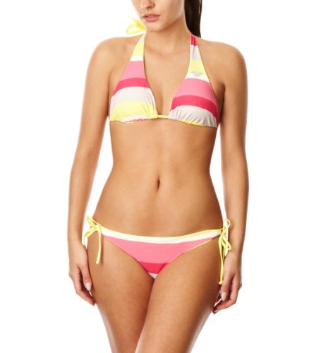 Roxy Damen Bikini Laguna Stripe 70\'s Lowrider Tie Sides RB, bleach laguna s, 34 (XS), XMW Preisvergleich
