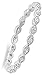 CHOOSE YOUR COLOR Sterling Silver Eternity Wave Ring