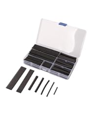 From Amazon.com. Click for details:
 Vktech 150pcs 2:1 Heat Shrink Tubing Tube Sleeving Wire Cable 8 Sizes 2-13mm Black Vktech 150pcs 2:1 Heat Shrink Tubing Tube Sleeving Wire Cable 8 Sizes 2-13mm Black