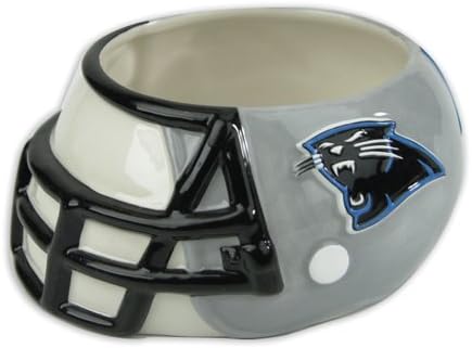 Pack of 2 NFL Carolina Panthers Multi-Functional Mini Ceramic Helmet Bowls 5"