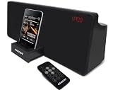 AZATOM HOME DOCK DUO iPod DOCKING STATION WITH AUTO TUNE FM RADIO AND REMOTE CONTROL - MADE FOR IPOD IPHONE