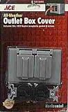 Electrical Boxes: Ace Weatherproof Single Gang Horizontal Cover With Receptacle (32645)