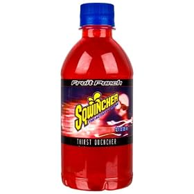 Sqwincher 030700-FP Fruit Punch Flavor 12 oz Ready to Drink Bottle (Case of 24)
