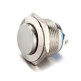SODIAL(R)車のシルバーの19MM12Vスイッチボタン
