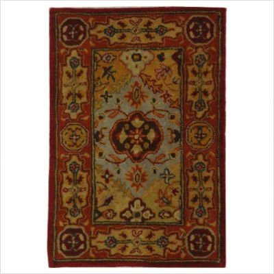 Safavieh Heritage Collection HG512A Handmade Multicolor Hand-Spun Wool Area Rug, 6-Feet by 9-Feet