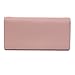 Damara Women Long Faux Leather Bifold Large Bow Design Wallet Handbag,Beige