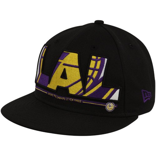 Cheap NBA New Era-ESPN Los Angeles Lakers Black Team 59FIFTY Fitted Hat