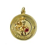 14K Gold Vintage Cupid Charm