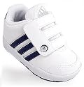Adidas LK Trainer Baby Boys Toddlers Fashion Shoes Velcro WHITE-NAVY