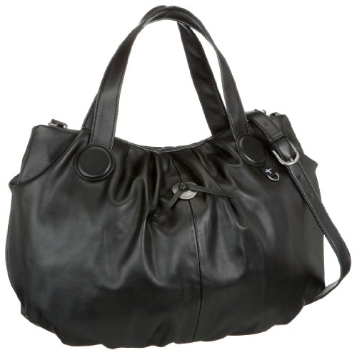 Tamaris Accessories Big Sac A610-29-32-243-001, Damen Umh&auml;ngetasche, schwarz (black 001) 38x30x6 (LxBxH)