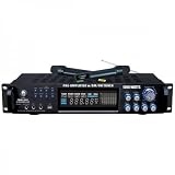 PYLE PWMA1003T 1000 Watts Hybrid PreAmplifier with AMFM Tuner/USB/Dual Wireless Mic