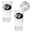 San Diego Padres MLB 2pc Pint Ale Glass Set with Baseball Bottom - Oval Logo