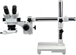 Boom Stand Binocular Zoom Stereo Microscope 5x~80x + 54LED Light