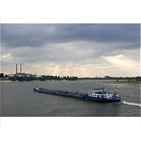 Photographic Prints of Cargo boat on the River Rhine from Robert Harding