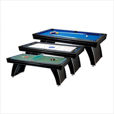 Fat Cat Phoenix 7-Foot 3-in-1 Billiard, Slide Hockey, and Table Tennis Table