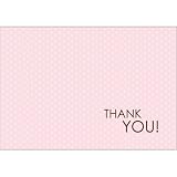 Pink Polka Dot Thank You Notes (8 count)