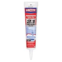 Loctite 2 In 1 Seal and Bond White Tub/Tile Sealant, 5.5-Fluid Ounce Squeeze Tube (1935990)
