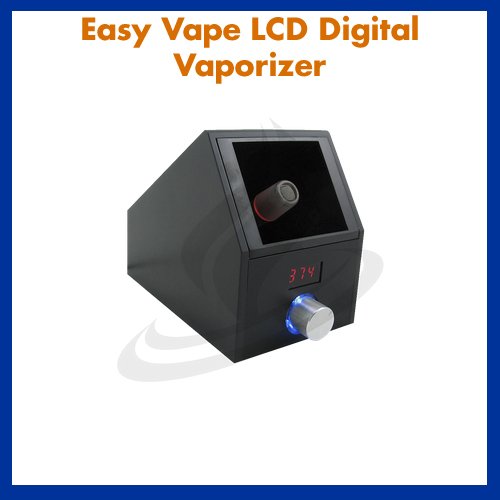 Easy Vape Vaporizer in Black - Digital LCD Herbal Vaporizer