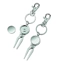 Golf Pitch Mark Repair Fork with Ball Marker