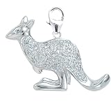14k Gold Diamond Kangaroo Charm (1/10 cttw)