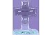 Glass Cross Plaque Stand Decoration - Bless Our Home