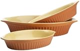 Review Reco International 30912 / Reco International Oval Baking Set of 3, Terra Cotta/Yellow