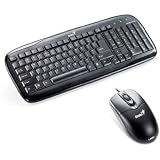 Genius SS-C110 USB Desktop Combo Spill Resistant Slimed Design Keyboard Advanced High Precision Mouse - USB
