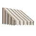 Awntech 3-Feet San Francisco Window/Entry Awning, 44 by 36-Inch, Linen/White