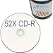 Prodisc 52X 80min CD-R white thermal printable to hub no stacking ring in shrink wrap - 100 Pack