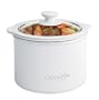 Crock-Pot SCR151-WG 1-1/2-Quart Round-Shaped Manual Slow Cooker, White