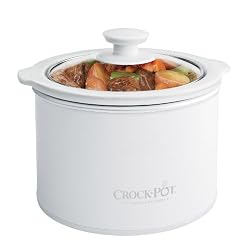 Crock-Pot SCR151-WG 1-1/2-Quart Round-Shaped Manual Slow Cooker, White