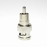 Bluecell 10 Pack BNC Male to RCA Male Plug Adapters + Bluecell Cable Tie