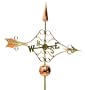 41" Grand Luxury Polished Copper Victorian Arrow Weathervane