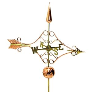 41 Grand Luxury Polished Copper Victorian Arrow Weathervane by 