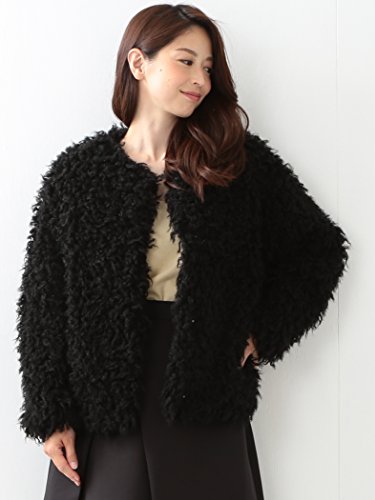 (デミルクスビームス) Demi-Luxe BEAMS / フェイクファー ノーカラーコート